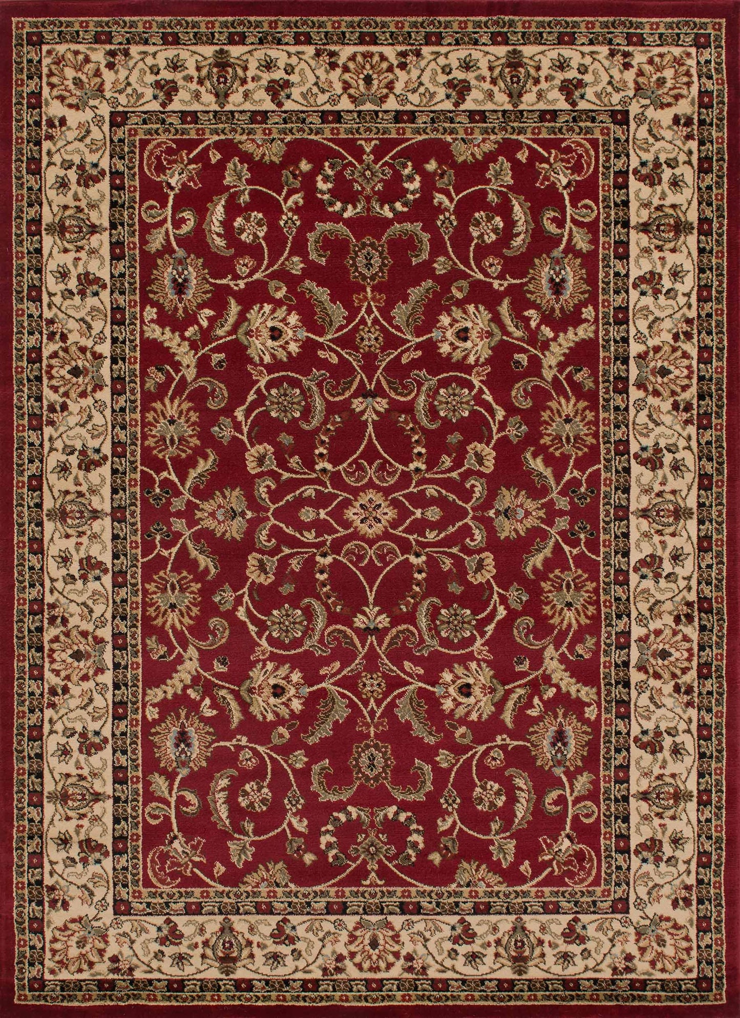Classic Claret Keshan Area Rug HT7910
