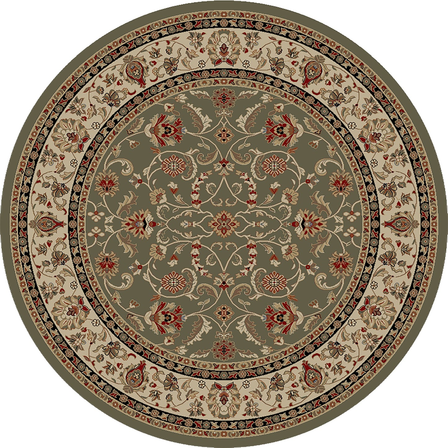 Classic Sage Keshan Area Rug HT7915