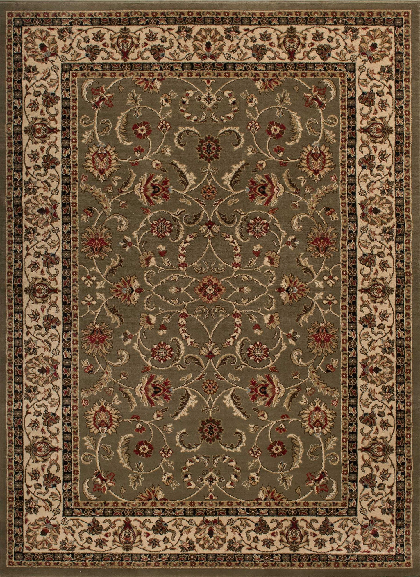 Classic Sage Keshan Area Rug HT7915