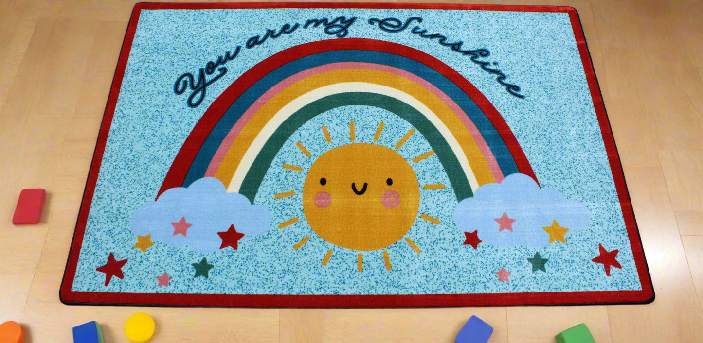 You Are My Sunshine Classroom Area Rug 6' x 9'