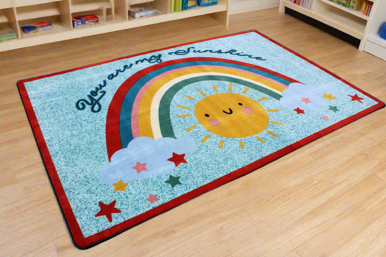 You Are My Sunshine Classroom Area Rug 6' x 9'