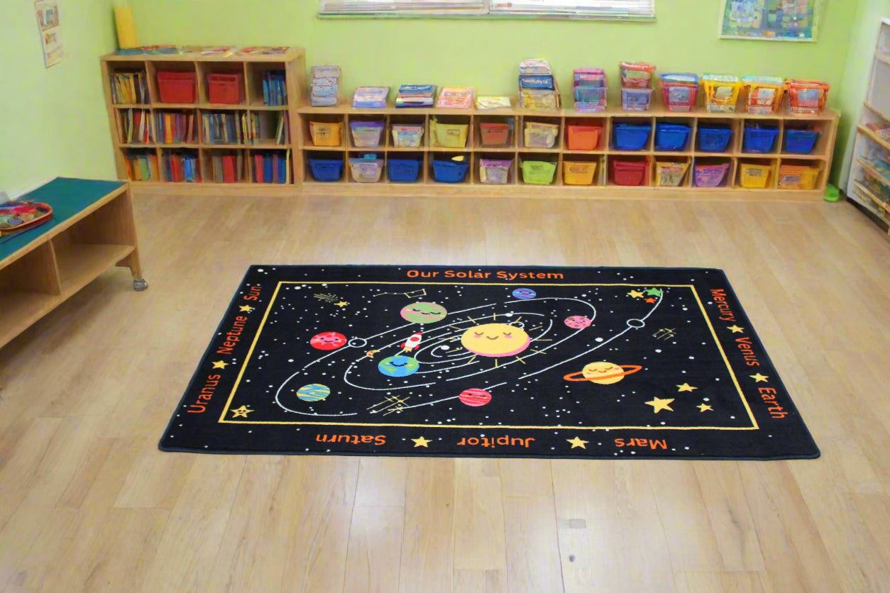 Our Solar System Educational Classroom Area Rug 3'6" x 10' H3029
