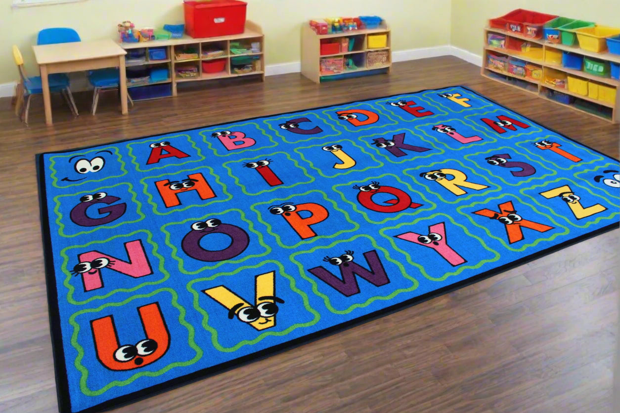 ABC, What Do You See Educational Classroom Area Rug 12' x 7'6" H2679