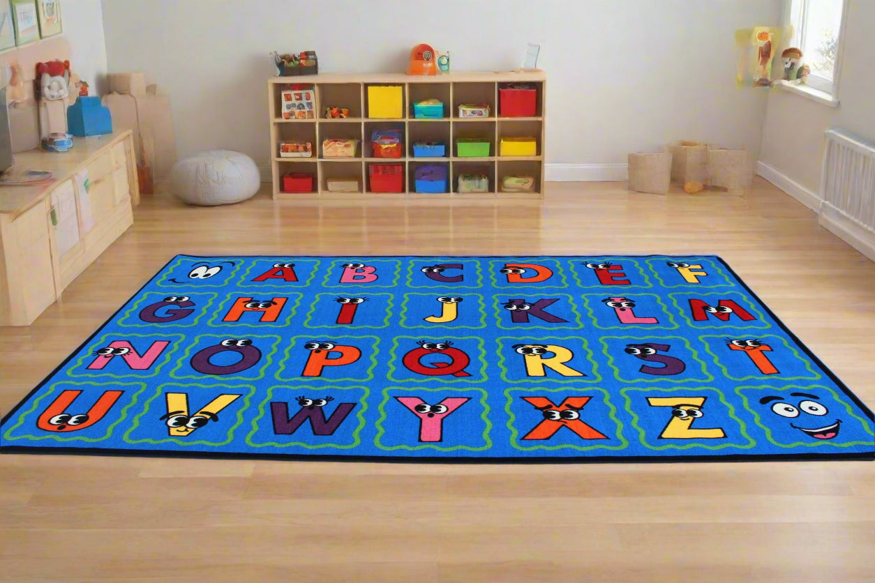 ABC, What Do You See Educational Classroom Area Rug 12' x 7'6" H2679