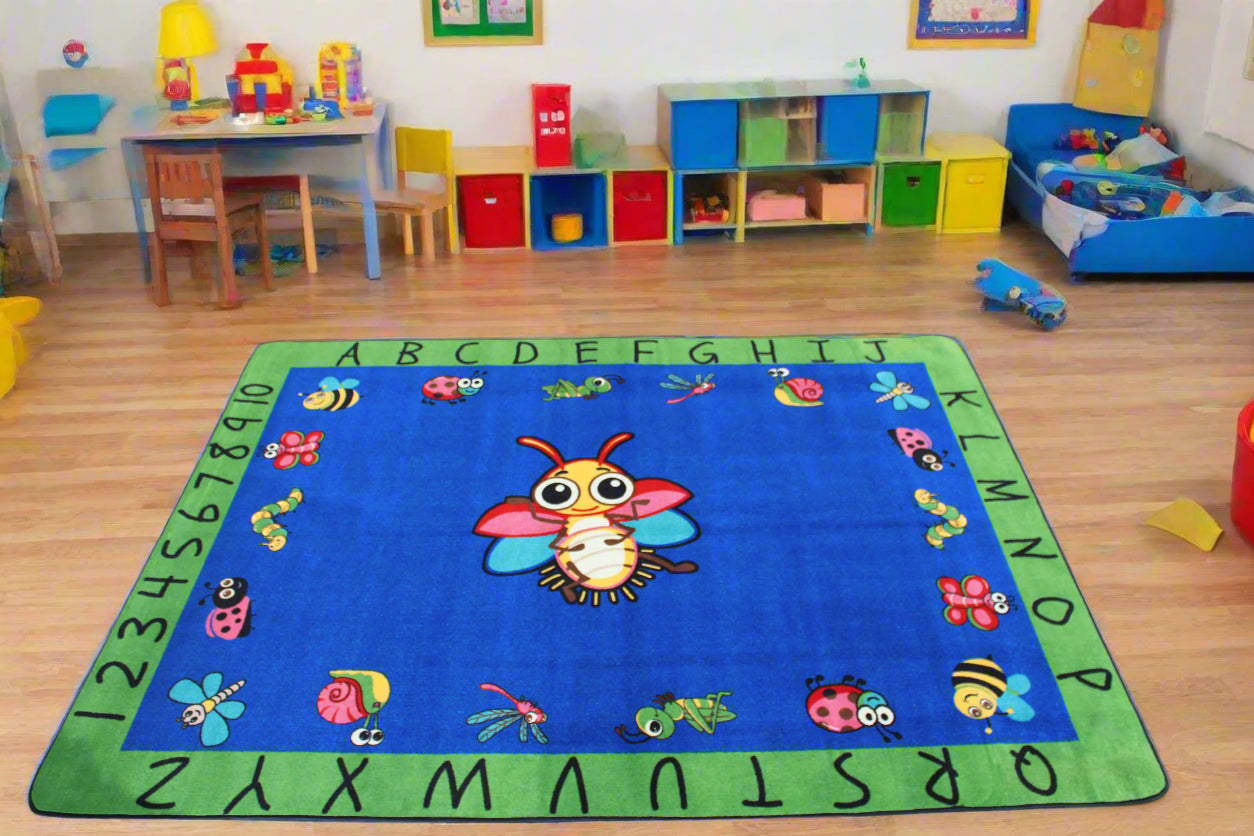 Wings & Things - Insect Classroom Area Rug 7'6"x10