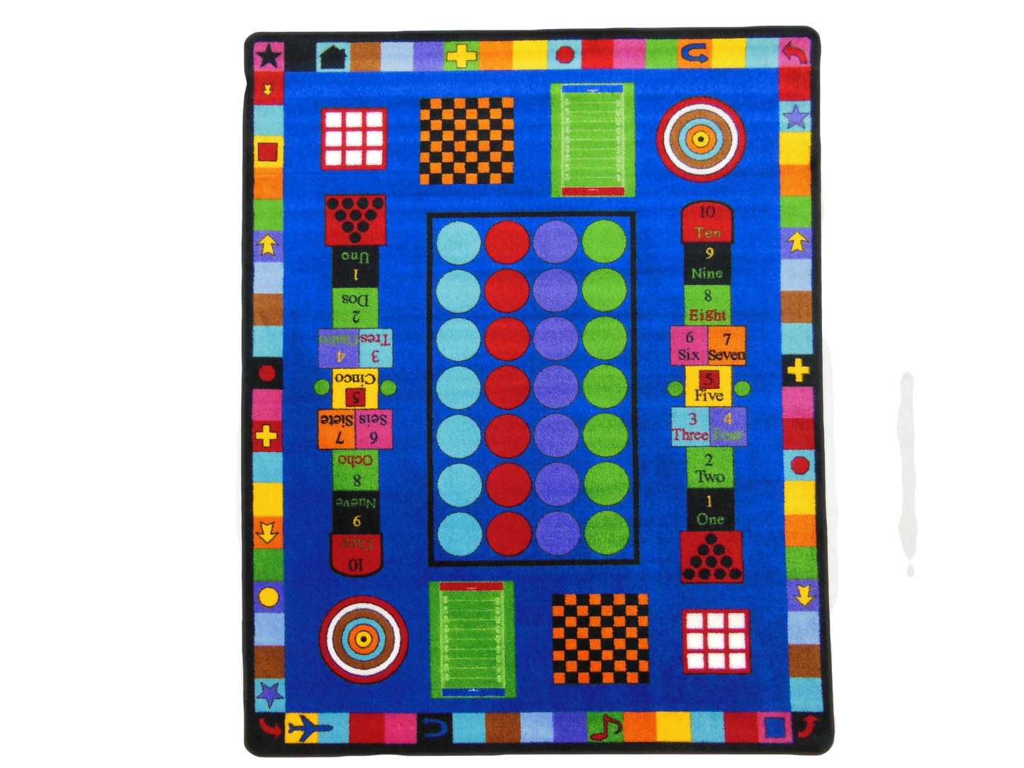 Game Time Educational Classroom Area Rug