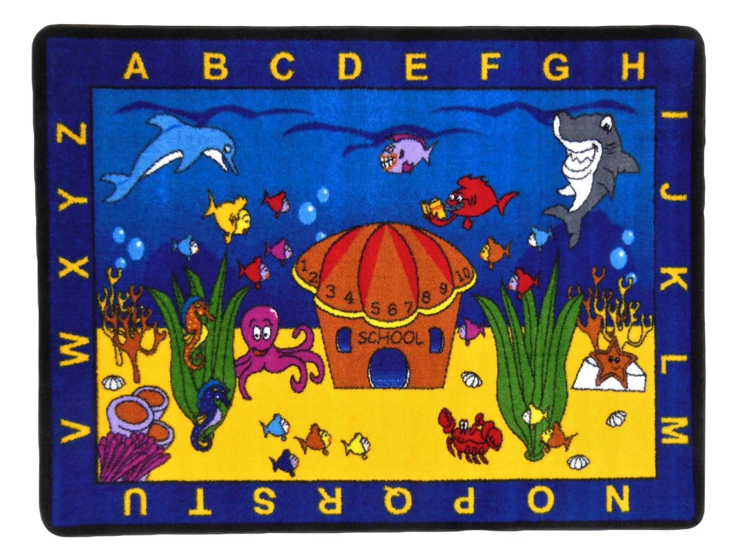 See the Sea Educational Classroom Area Rug
