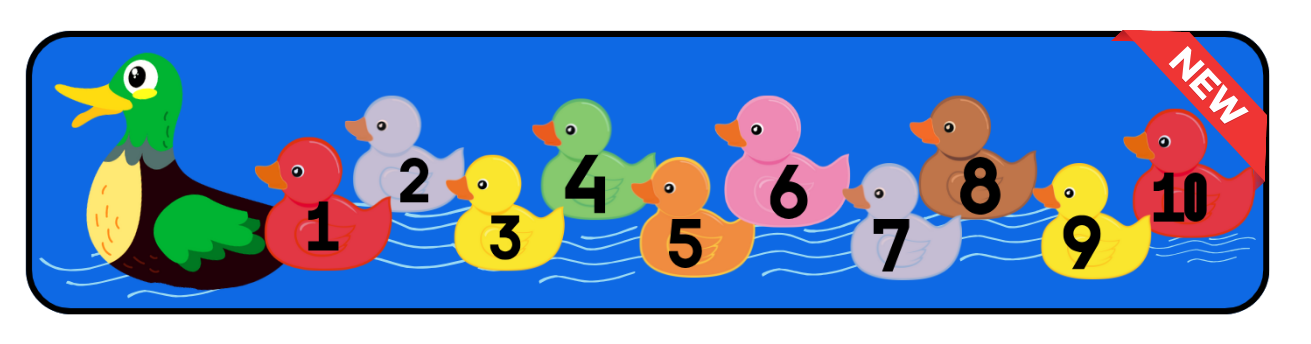 Ducks In A Row Educational Classroom Area Rug 3' x 12' Runner G0231