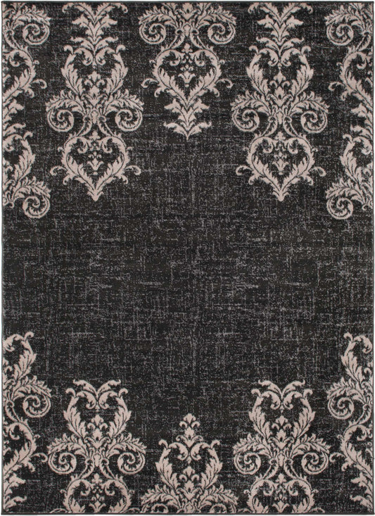 Royalty Black Area Rug full