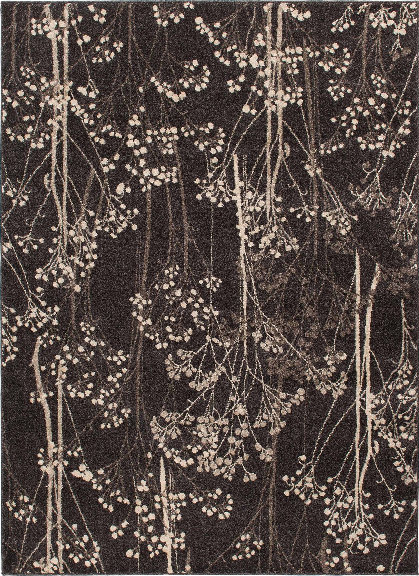 Blooming Brown Area Rug full