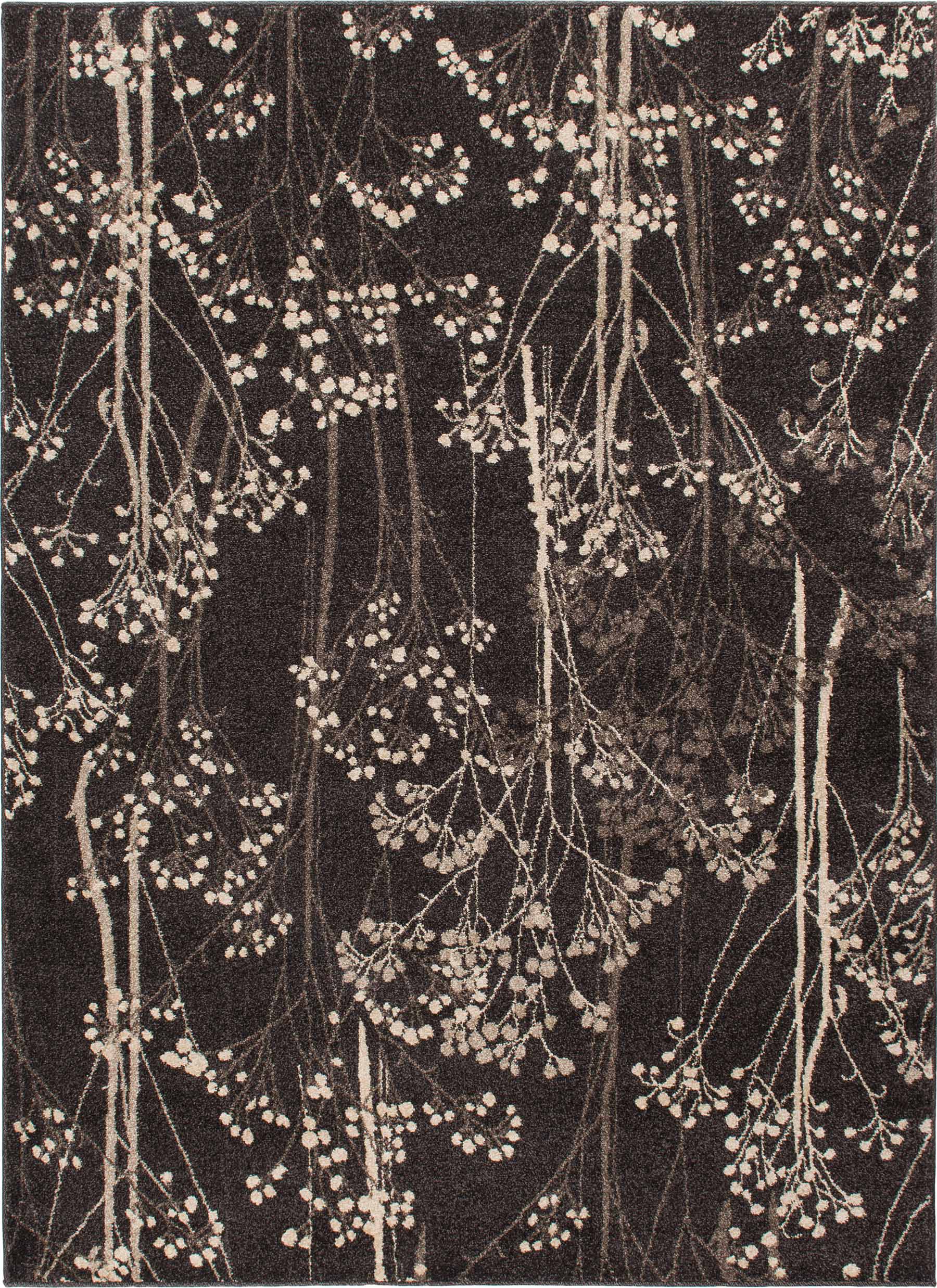 Blooming Brown Area Rug full