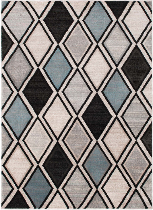 Blue Diamond Area Rug full