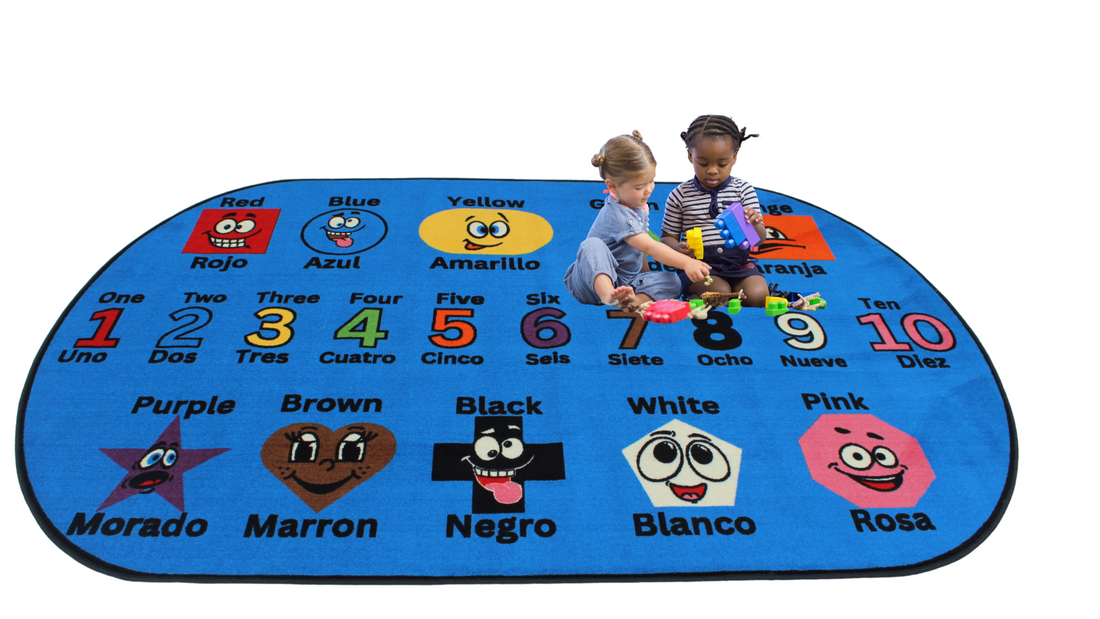 Creative Ways to Use a Shapes, Colors, Words, and Numbers Rug in Daycare Classrooms