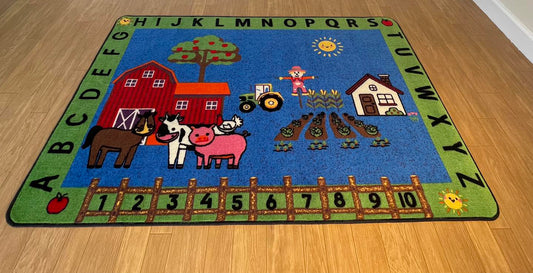 How to Best Use a Farming-Themed Learning Rug in a Daycare Classroom