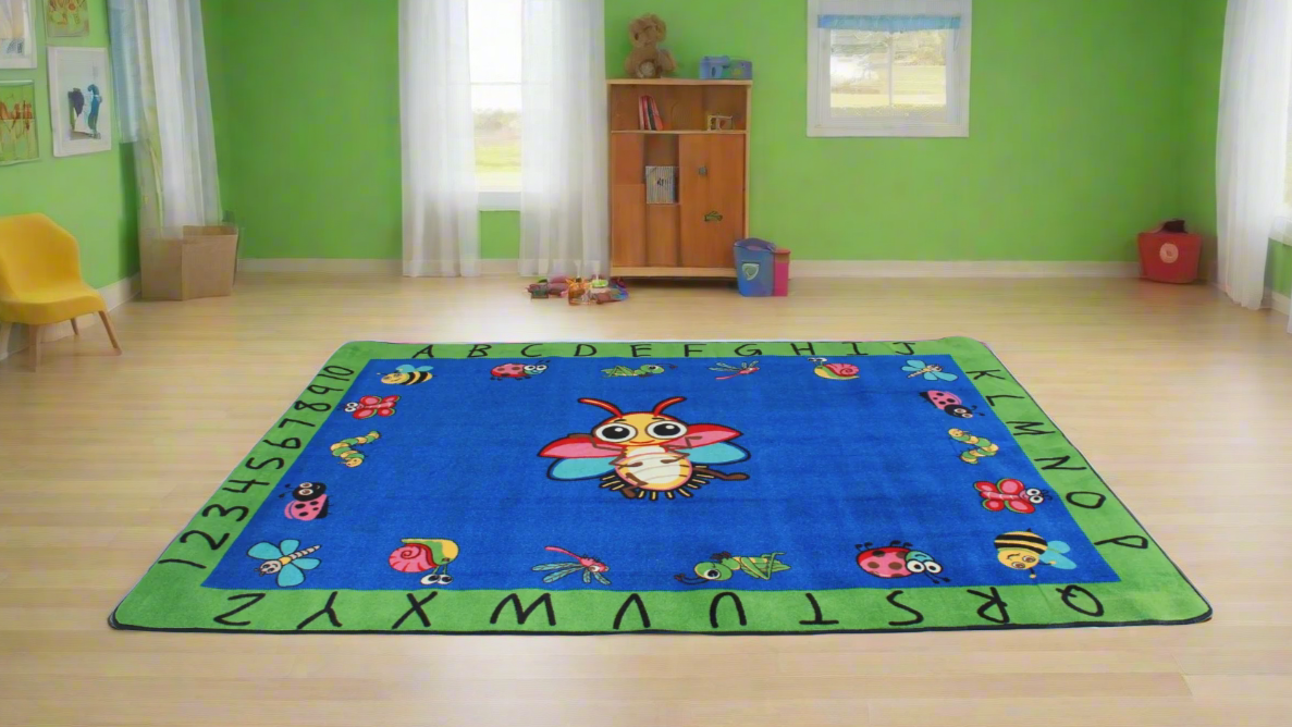 Wings & Things - Insect Classroom Area Rug 7'6