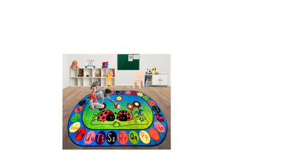 Bugs In A Rug LadyBug Classroom Area Rug 7'6" x 10'