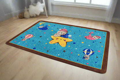 Hush Little Baby Nursery Rhyme Classroom Area Rug 6' x 9'