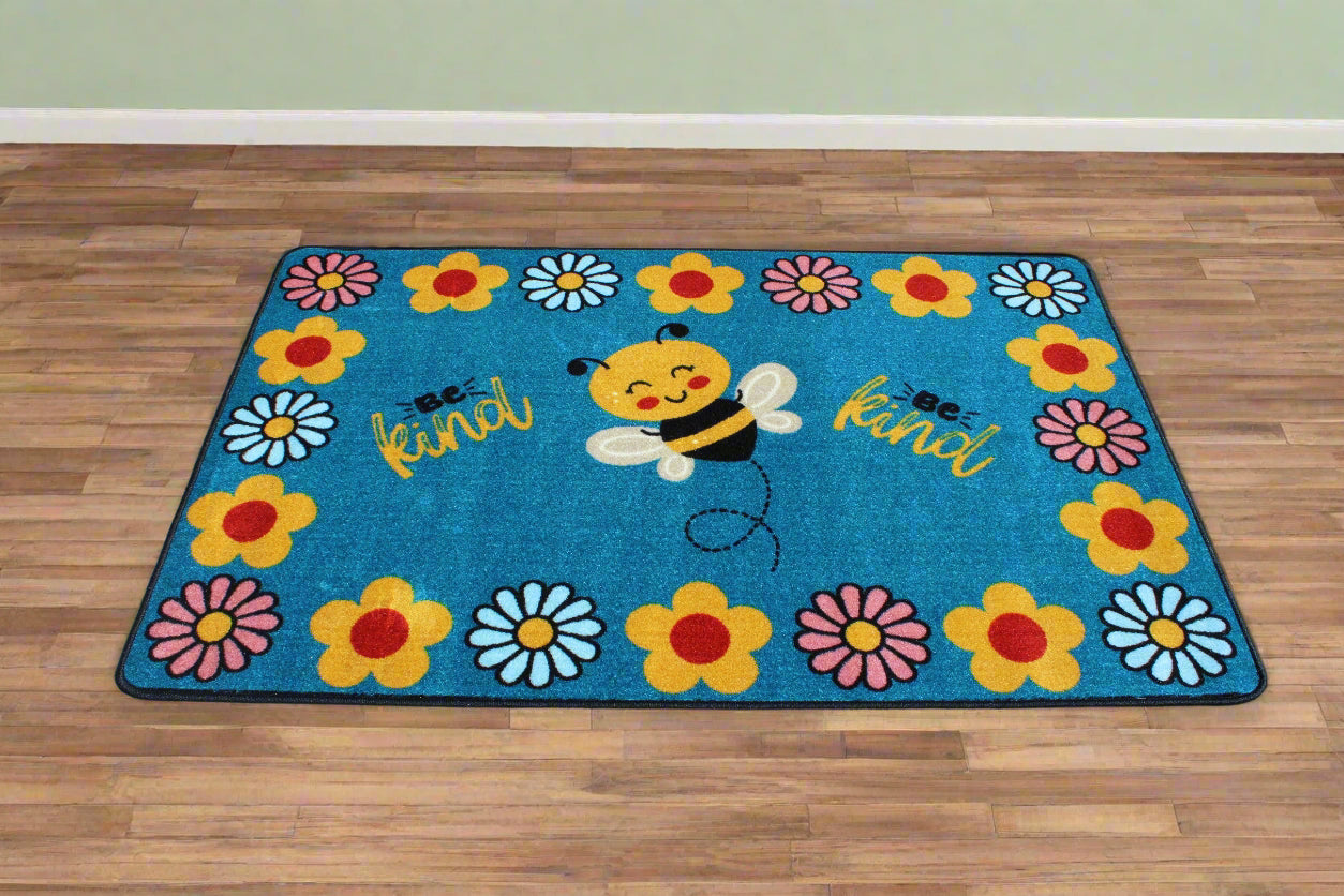 Insect Classroom Rug Educational Classroom Rugs - Interactive Learning Rugs | Kids Rug World
