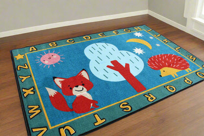 Forest Babies Boho Classroom Area Rug 6' x 9'