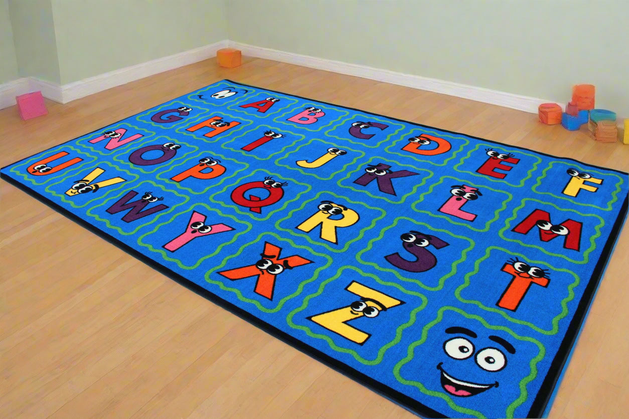 ABC, What Do You See Educational Classroom Area Rug 12' x 7'6"  H2679