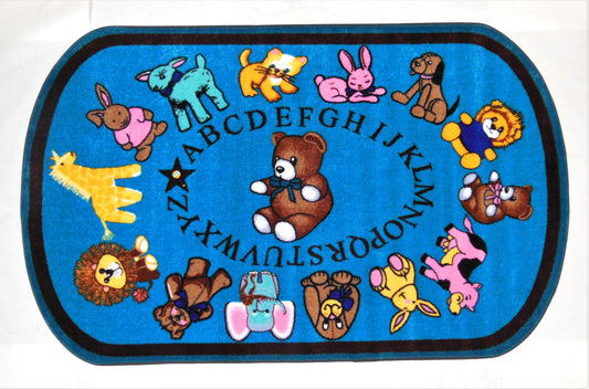 Baby Animals Classroom Seating Area Rug