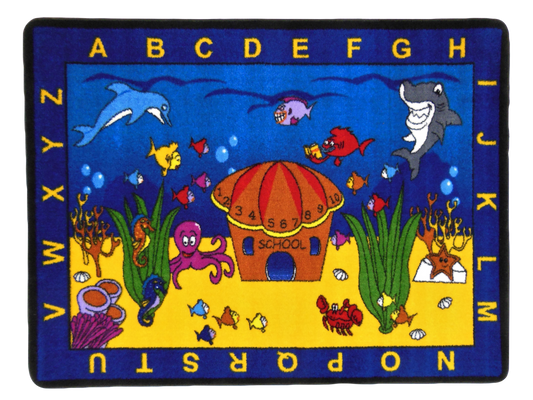 See the Sea Educational Classroom Area Rug