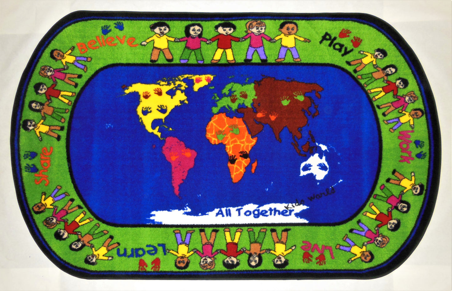 All Together Classroom Seating Area Rug