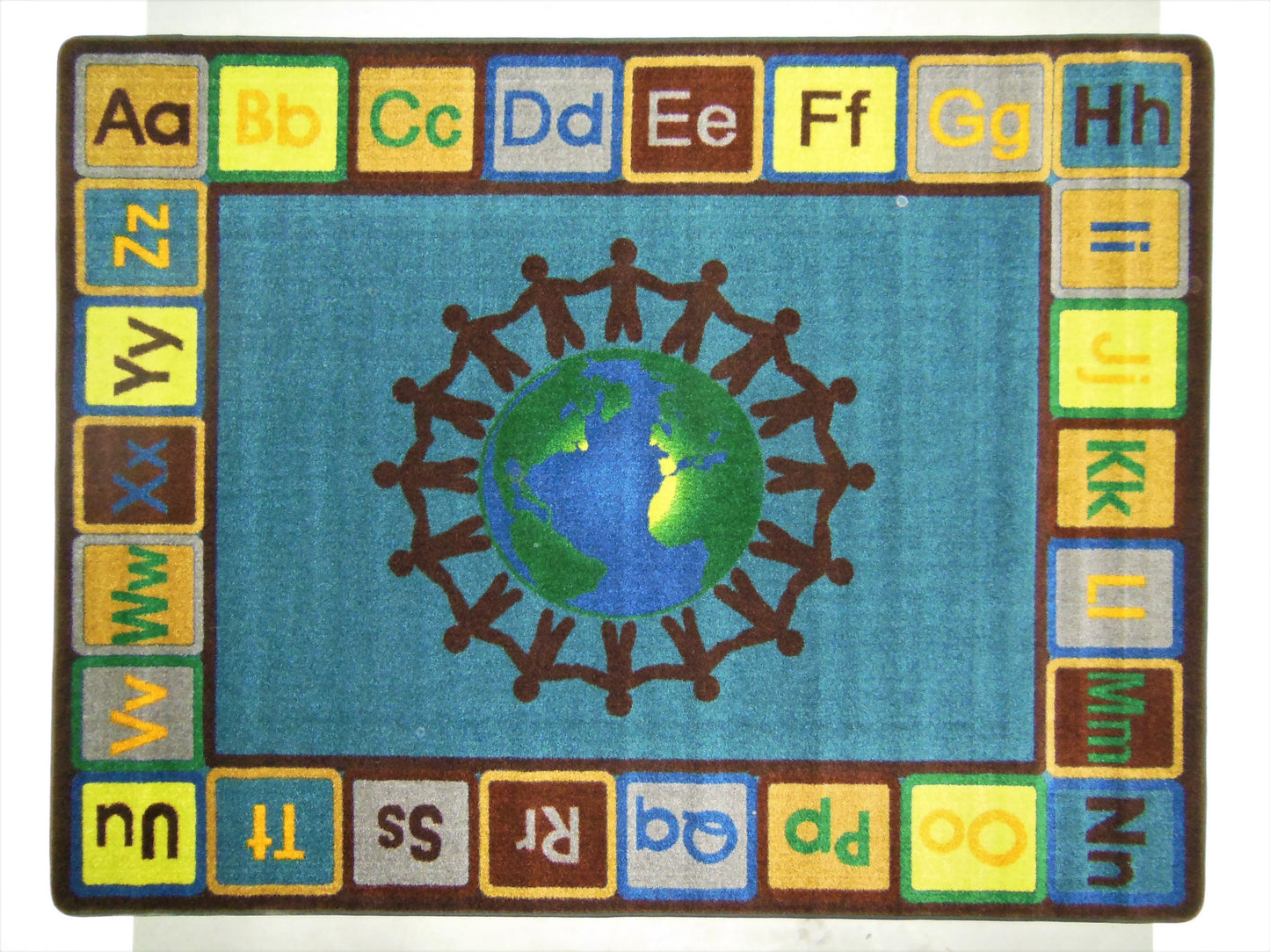 Earth Tone - Alpha World Educational Classroom Area Rug