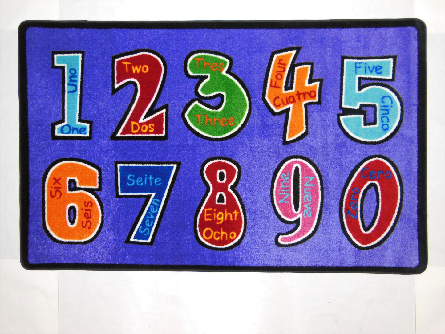 Numero Uno Spanish Classroom Area Rug