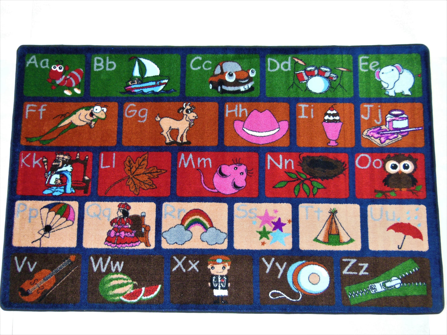 ABC Picture Phonics Classroom Seating Area Rug