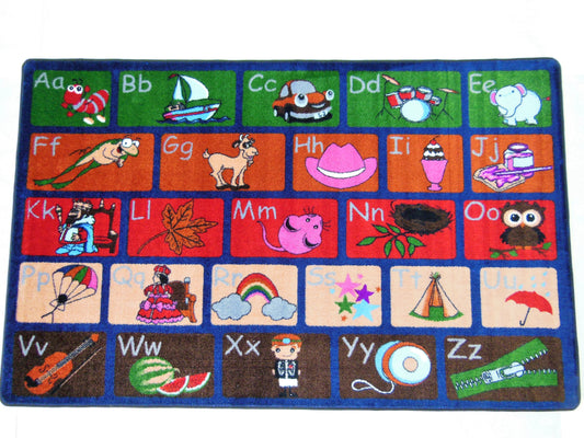 ABC Picture Phonics Classroom Seating Area Rug