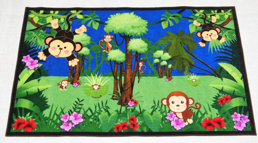 Monkeying Around Daycare/Preschool Area Rug