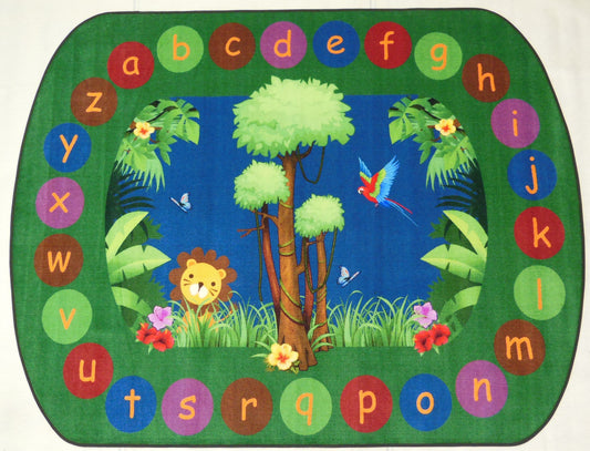 Wild About Learning Educational Classroom Rug