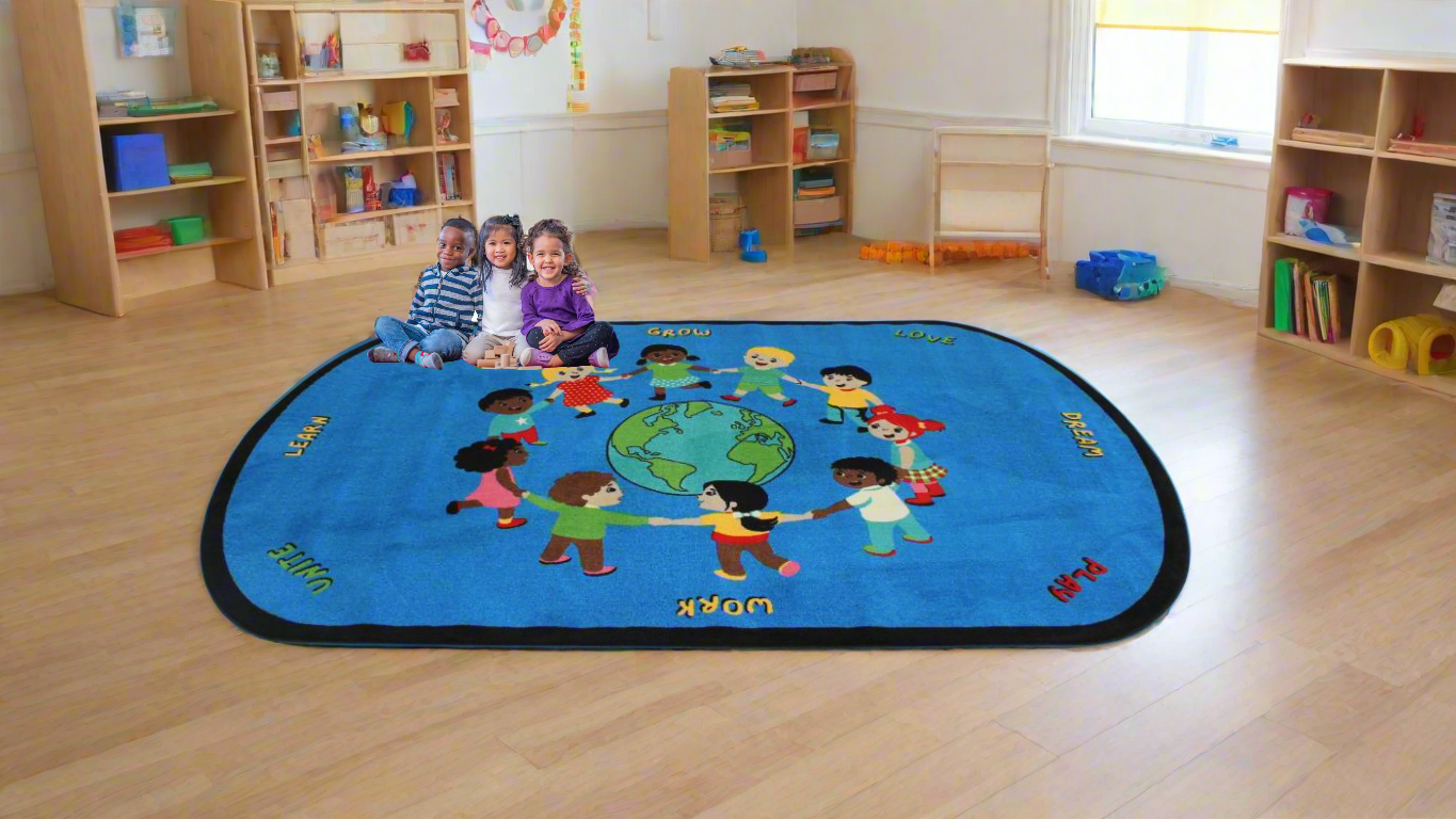 Kids Around The World Classroom Rug