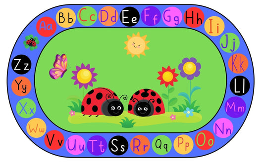 Lady Bugs Alphabet Rug