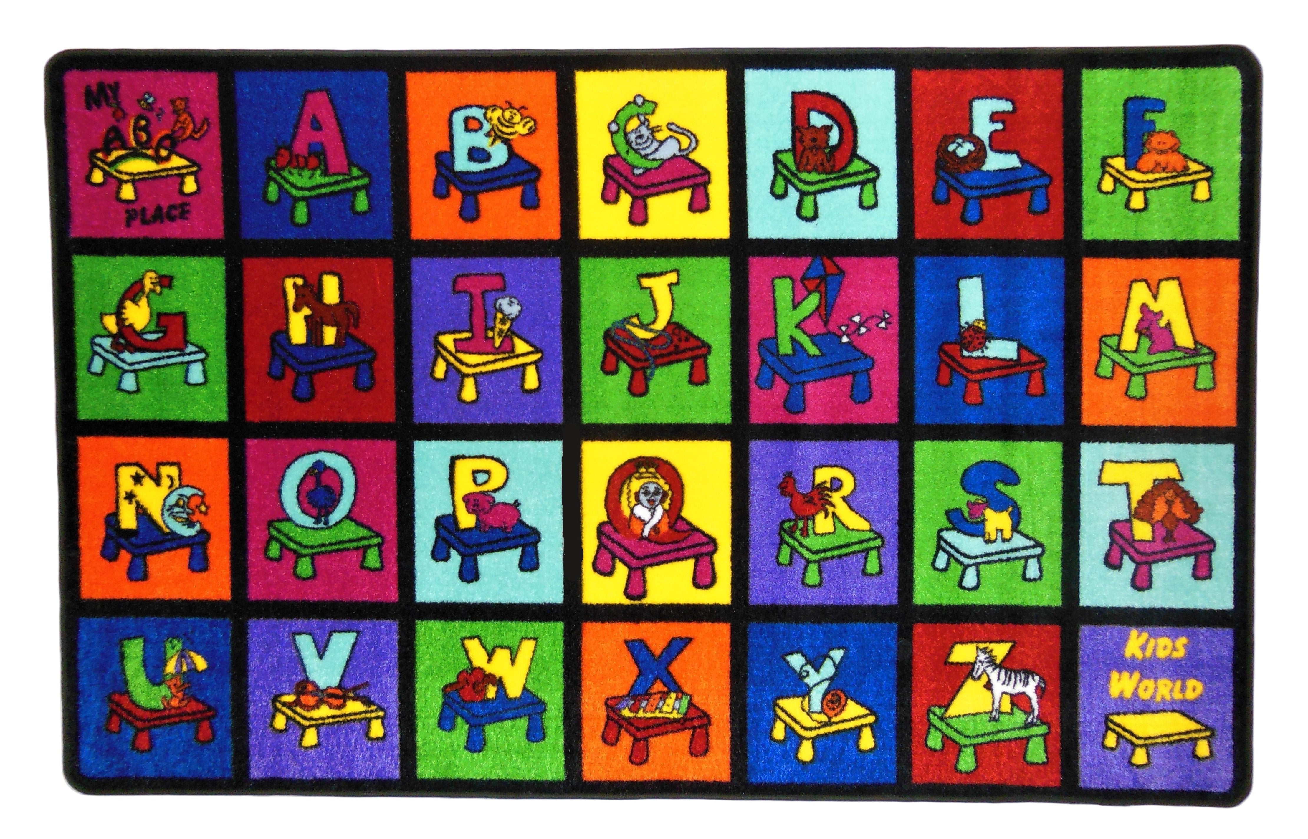 My ABC Place Classroom Seating Rug 5' x 8' and 8' x 10' – Kids Rug World