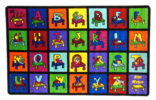 My ABC Place Classroom Seating Rug 5' x 8' and 8' x 10'