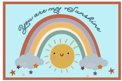 You Are My Sunshine Classroom Area Rug 6' x 9'