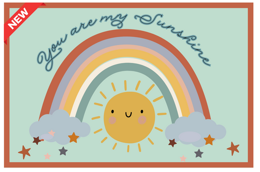 You Are My Sunshine Classroom Rug 6' x 9'