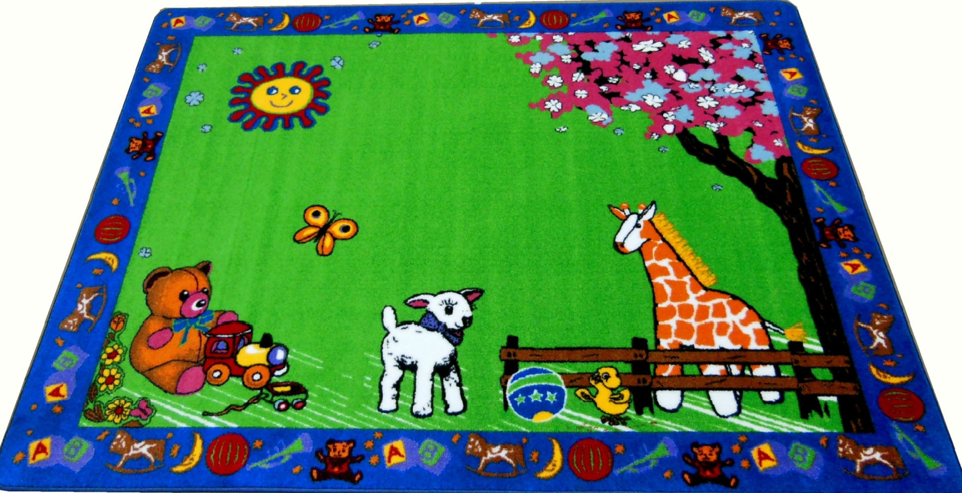 Infant Toys Educational Classroom Area Rug side view