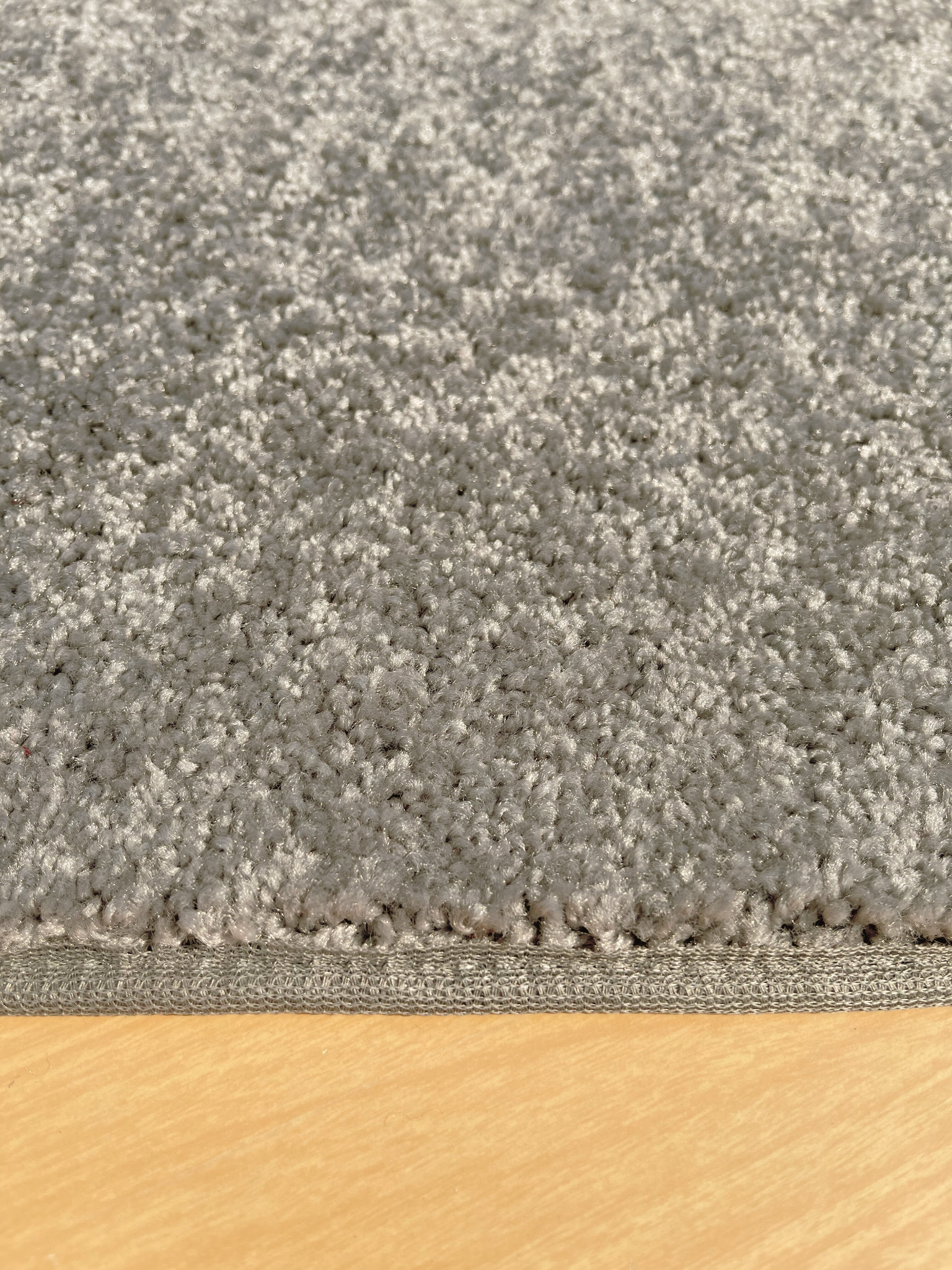 Concrete Grey Area Rug sideview