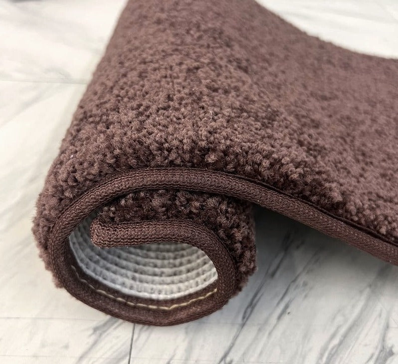 Shop Solid Color Dark Chocolate Brown Area Rug - Kids Rug World