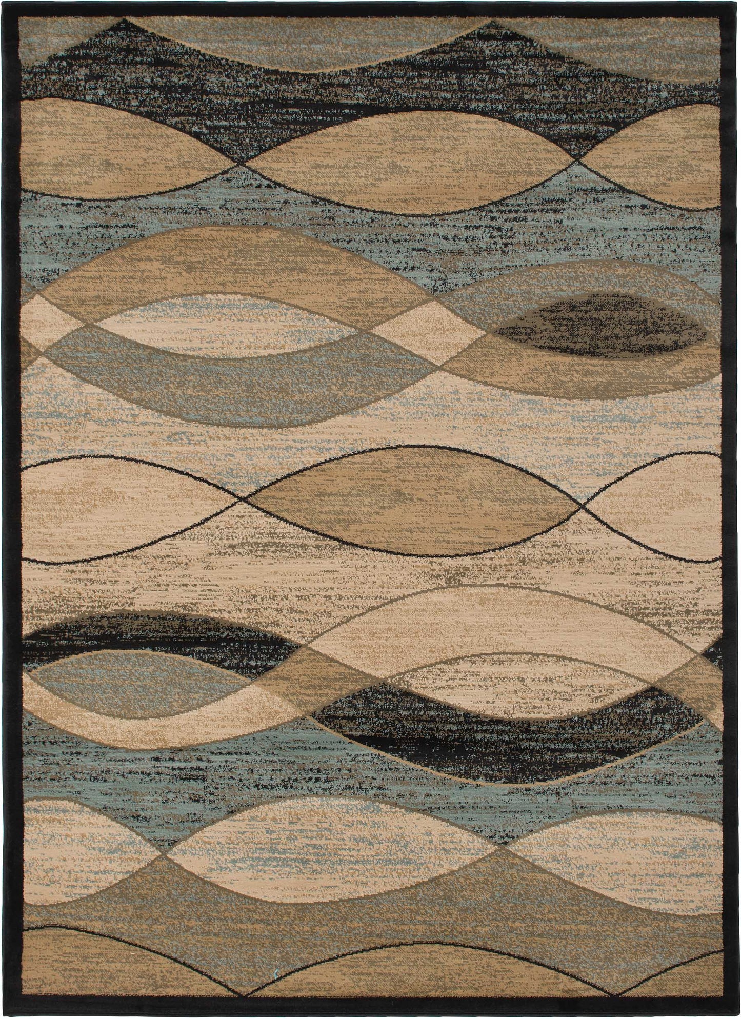 Waves Ivory Area Rug full