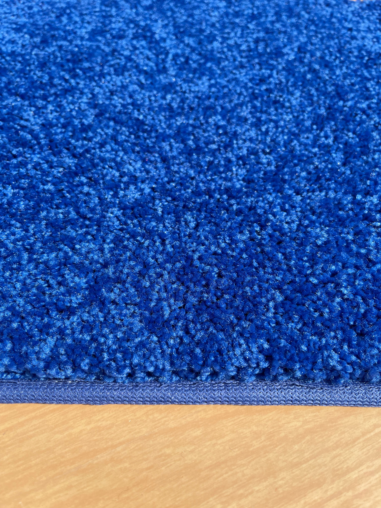 Royal Blue Area Rug sideview