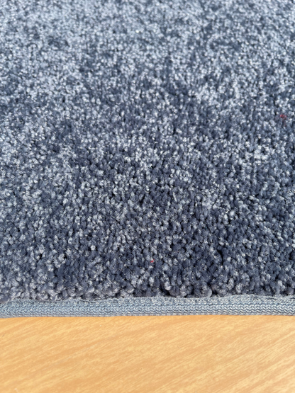 Country Denim Blue Area Rug sideview