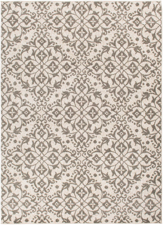 Dominique Ivory/Gray Area Rug