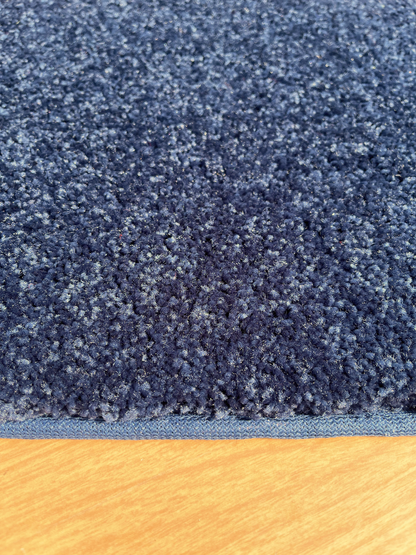 Darkest Navy Blue Area Rug sideview