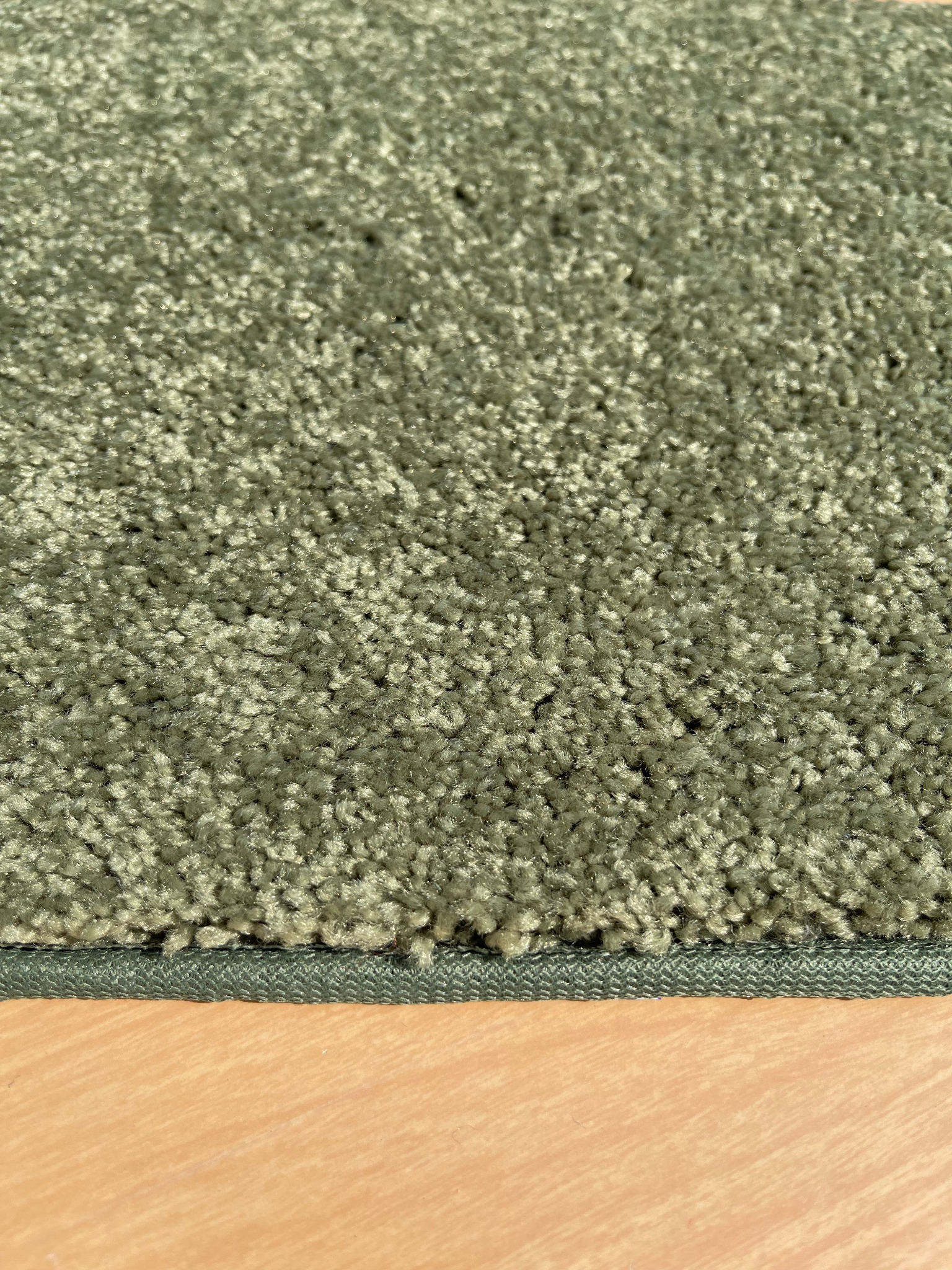 Celery Green Area Rug side view