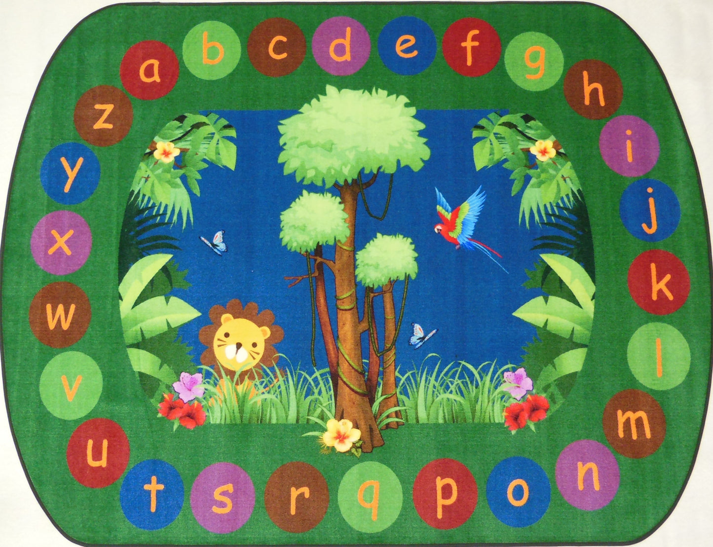 Wild About Learning Educational Classroom Rug