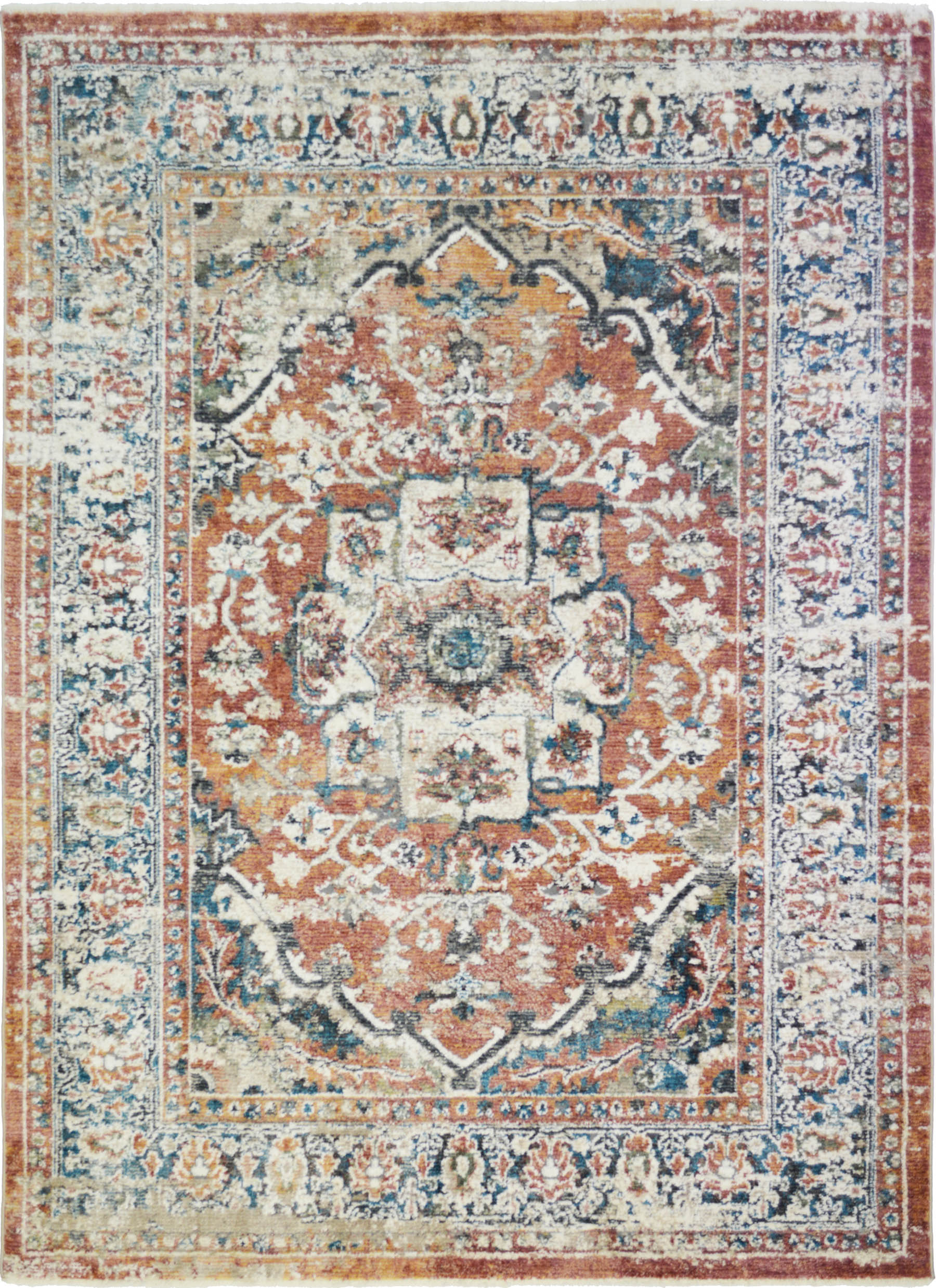 Rust Plush Area Rug Delaware Rust Area Rug | Soft Polyester | Kids Rug World